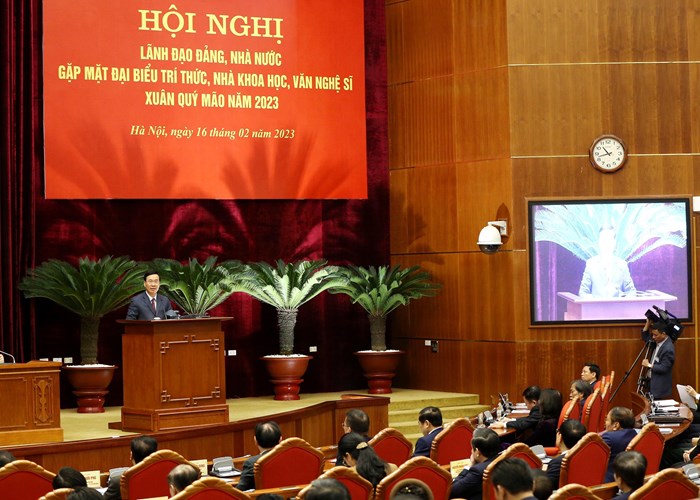 Tạo điều kiện tốt nhất để các nhà khoa học, trí thức, văn nghệ sĩ tiếp tục tận tâm, tận hiến vì quốc gia, dân tộc - Anh 12