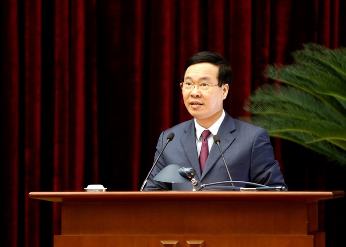 Toàn văn phát biểu của Thường trực Ban Bí thư Võ Văn Thưởng tại Hội nghị gặp mặt đại biểu trí thức, nhà khoa học,văn nghệ sĩ Xuân Quý Mão 2023 - Anh 1