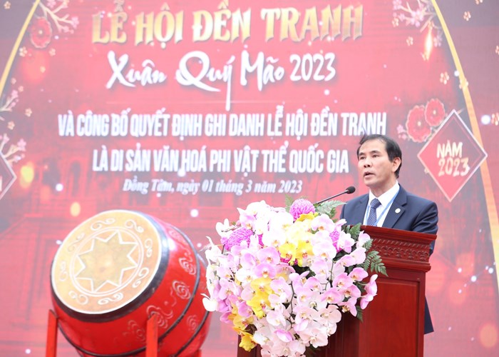 Ghi danh Lễ hội đền Tranh là Di sản văn hóa phi vật thể quốc gia - Anh 2