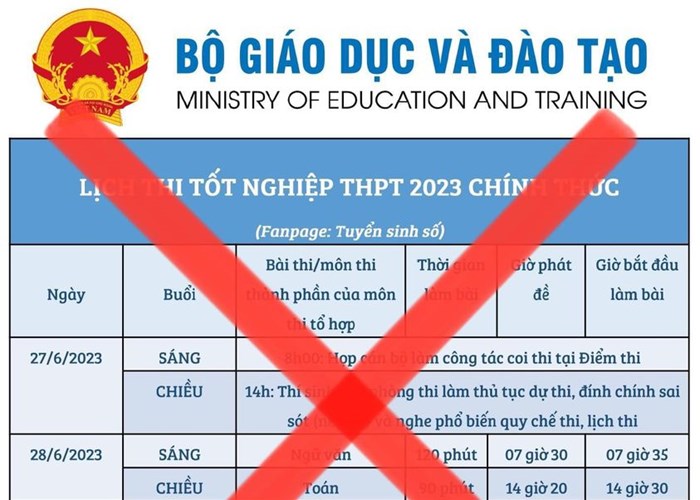Cảnh báo tình trạng mạo danh Bộ GD&ĐT - Anh 1