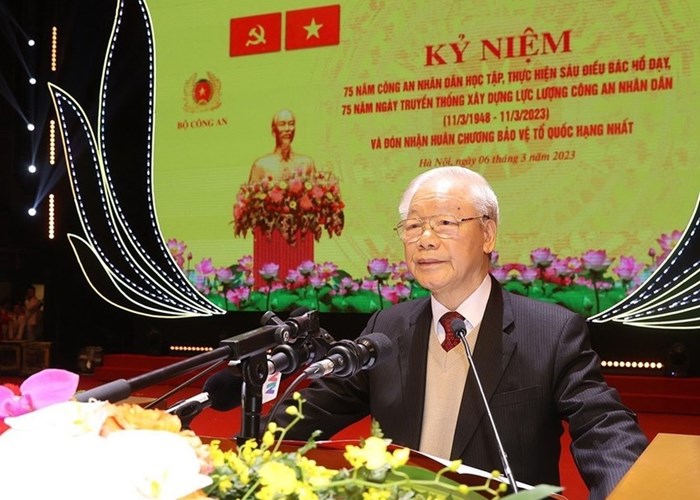 Tổng Bí thư: Lực lượng Công an nhân dân quyết tâm, chung sức, đồng lòng học tập, thực hiện Sáu điều Bác Hồ dạy - Anh 3