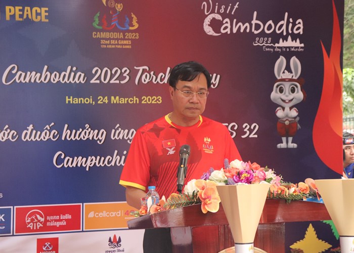 200 VĐV tham dự Lễ rước đuốc SEA Games 32 - Anh 3