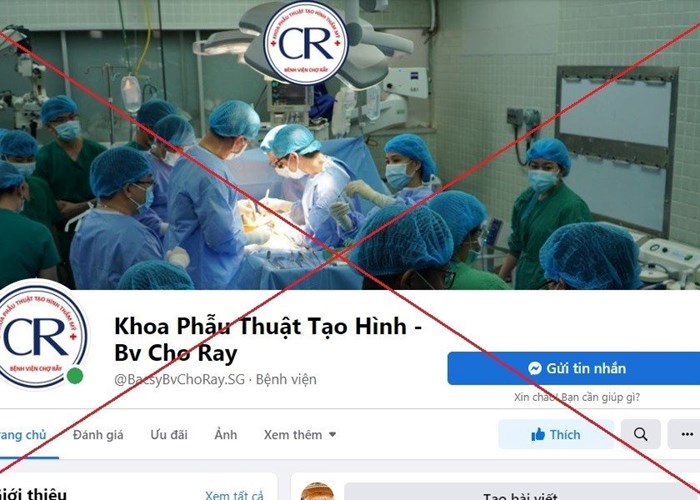Cảnh báo giả mạo trang thông tin của Khoa Tạo hình thẩm mỹ, Bệnh viện Chợ Rẫy - Anh 1