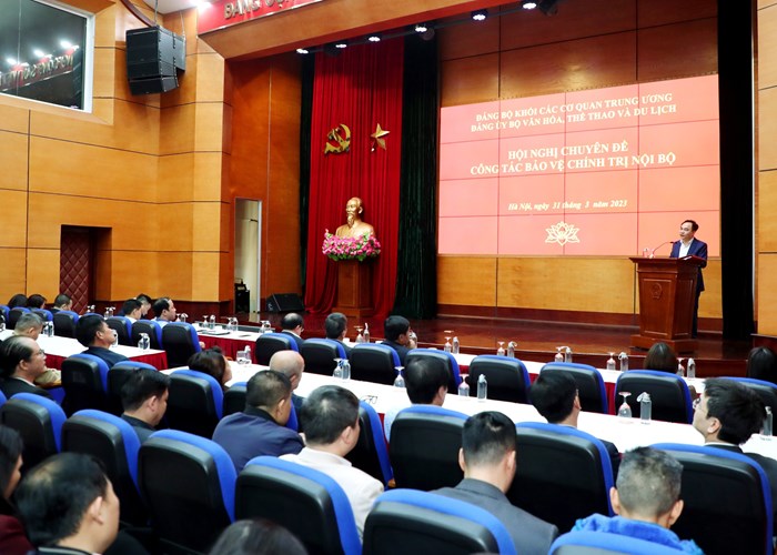 Đảng uỷ Bộ VHTTDL: Hội nghị chuyên đề công tác bảo vệ chính trị nội bộ - Anh 2