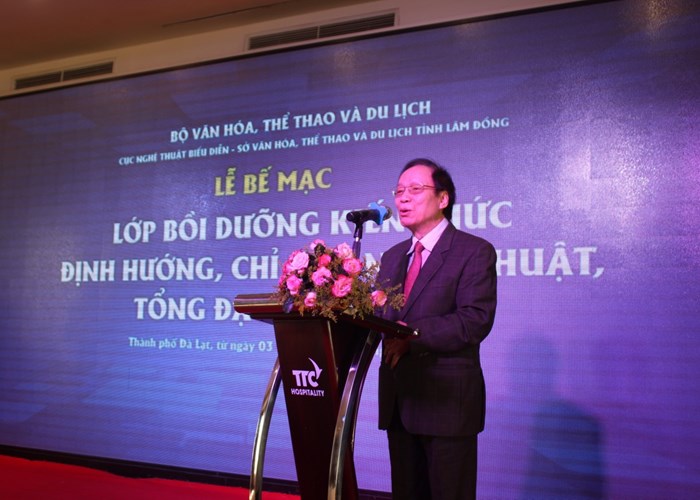 Bế mạc lớp bồi dưỡng kiến thức định hướng, chỉ đạo nghệ thuật, tổng đạo diễn năm 2023 - Anh 1