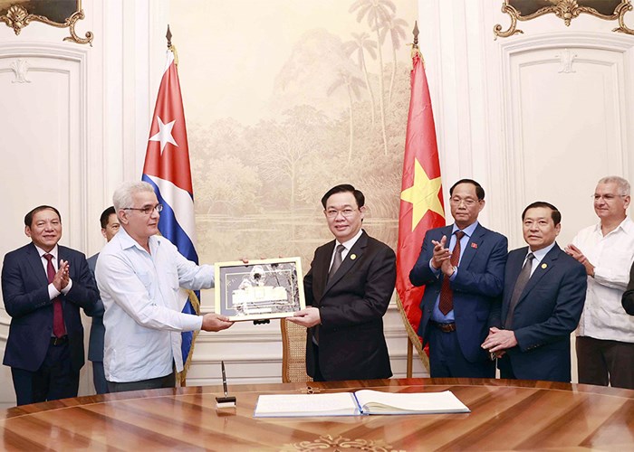 Chủ tịch Quốc hội Vương Đình Huệ phát biểu tại Phiên họp đặc biệt của Quốc hội Cuba - Anh 5