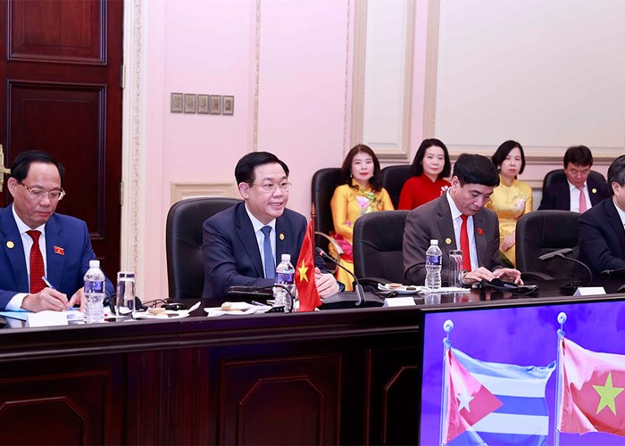 Chủ tịch Quốc hội Vương Đình Huệ hội đàm với Chủ tịch Quốc hội Cuba - Anh 3