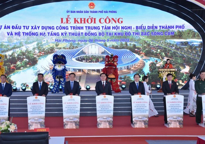 Hải Phòng khởi công công trình Trung tâm Hội nghị - Biểu diễn hơn 2.230 tỉ đồng - Anh 1