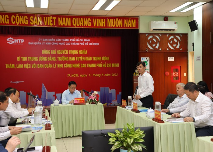Đoàn công tác Ban Tuyên giáo Trung ương làm việc với Khu Công nghệ cao TP.HCM - Anh 2
