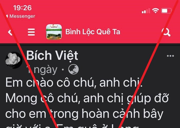 Cảnh báo giả mạo thông tin kêu gọi giúp đỡ để lừa đảo - Anh 1