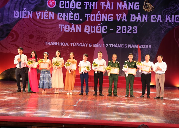 Bế mạc Cuộc thi Tài năng diễn viên Chèo, Tuồng và Dân ca kịch toàn quốc – 2023: Gìn giữ và phát huy những giá trị tốt đẹp của nghệ thuật sân khấu truyền thống - Anh 4