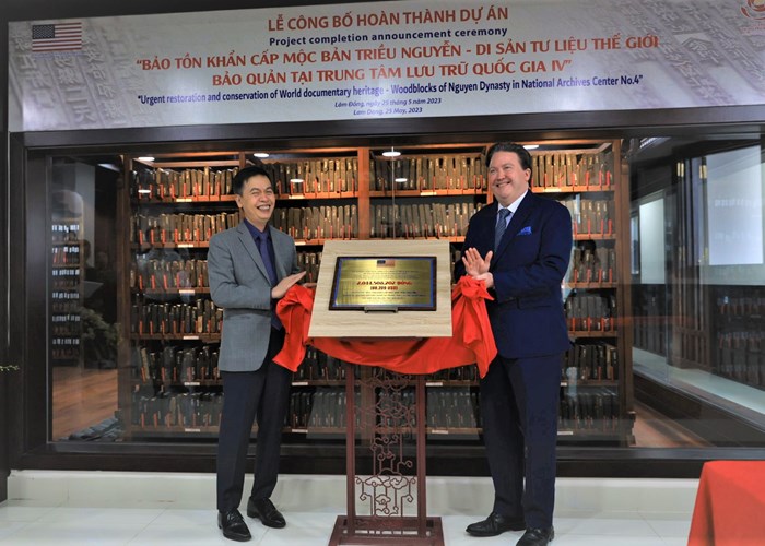 Hoàn thành Dự án Bảo tồn khẩn cấp Mộc bản triều Nguyễn - Anh 1