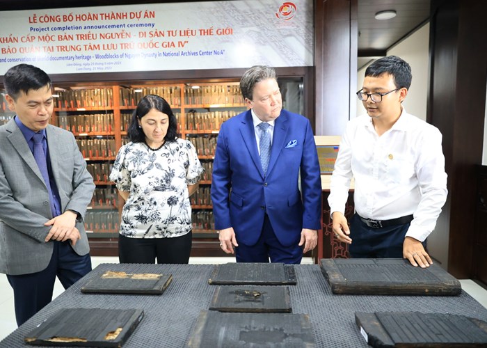 Hoàn thành Dự án Bảo tồn khẩn cấp Mộc bản triều Nguyễn - Anh 3