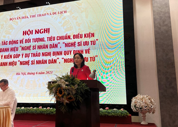 Dự thảo Nghị định quy định về xét tặng danh hiệu NSND, NSƯT: Nhiều ý kiến về mở rộng đối tượng xét tặng danh hiệu - Anh 1