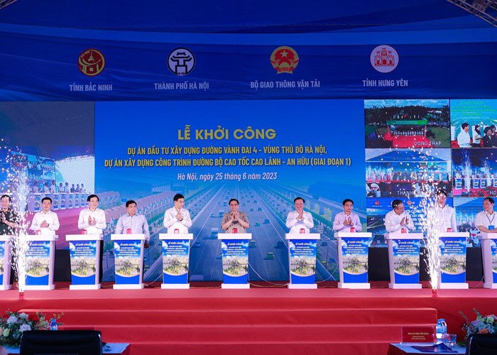 Thủ tướng phát lệnh khởi công đường Vành đai 4 - Vùng Thủ đô - Anh 4