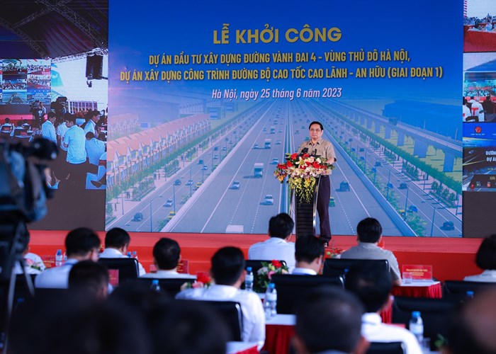 Thủ tướng phát lệnh khởi công đường Vành đai 4 - Vùng Thủ đô - Anh 2
