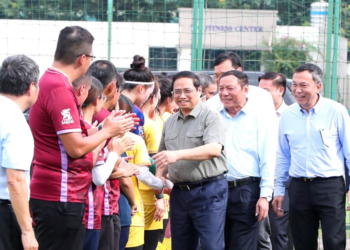 Thủ tướng Phạm Minh Chính: Kế thừa truyền thống vẻ vang của dân tộc, đội tuyển nữ hãy lên đường với tinh thần và quyết tâm cao nhất - Anh 2
