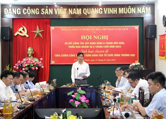 Tăng cường công tác xây dựng Đảng trong trường học thuộc Đảng bộ khối Bộ VHTTDL - Anh 1