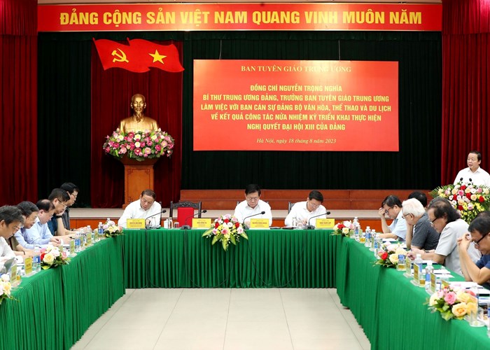 Nửa nhiệm kỳ triển khai Nghị quyết Đại hội XIII của Đảng về xây dựng, phát triển văn hoá, con người Việt Nam: Hiện thực hoá khát vọng xây dựng đất nước hùng cường - Anh 7