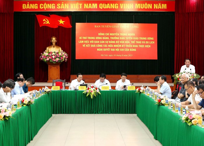 Nửa nhiệm kỳ triển khai Nghị quyết Đại hội XIII của Đảng về xây dựng, phát triển văn hoá, con người Việt Nam: Hiện thực hoá khát vọng xây dựng đất nước hùng cường - Anh 5