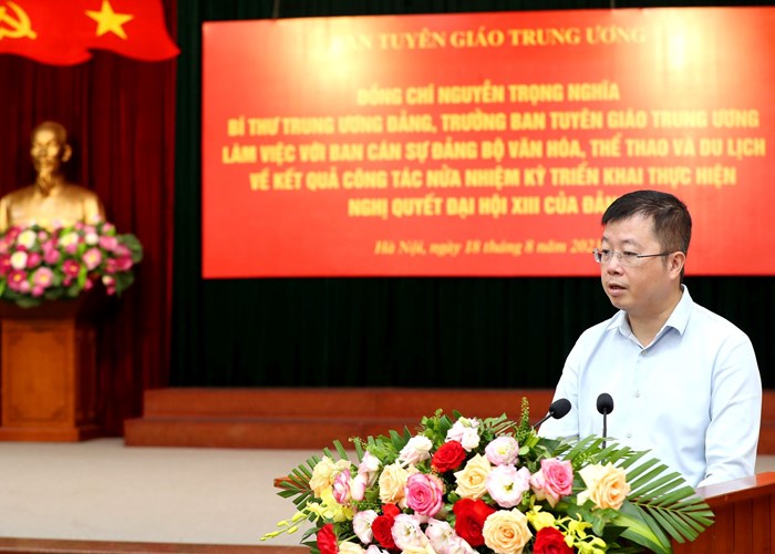 Lãnh đạo các Bộ, ngành đánh giá cao những kết quả ngành VHTTDL đạt được trong nửa nhiệm kỳ triển khai Nghị quyết Đại hội Đảng lần thứ XIII - Anh 3