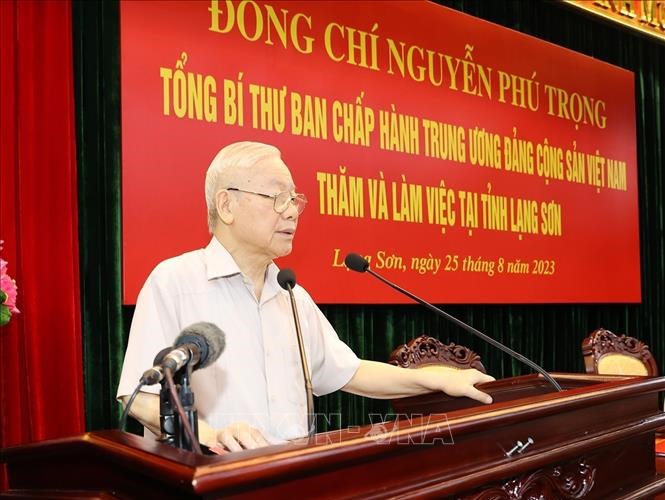 Toàn văn phát biểu của Tổng Bí thư Nguyễn Phú Trọng dịp về thăm, làm việc tại Lạng Sơn - Anh 1