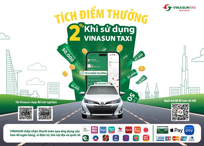 Vinasun Taxi triển khai chương trình ưu đãi “Tích điểm thưởng” - Anh 1