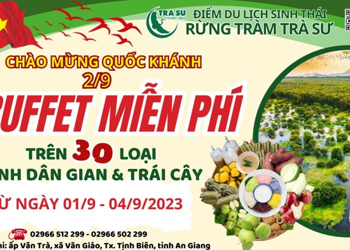 Đại tiệc buffet dịp 2.9 tại Khu du lịch Trà Sư - Anh 10