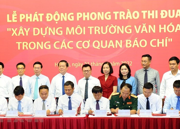 Sẽ sơ kết một năm Phong trào thi đua xây dựng môi trường văn hoá trong cơ quan báo chí - Anh 1