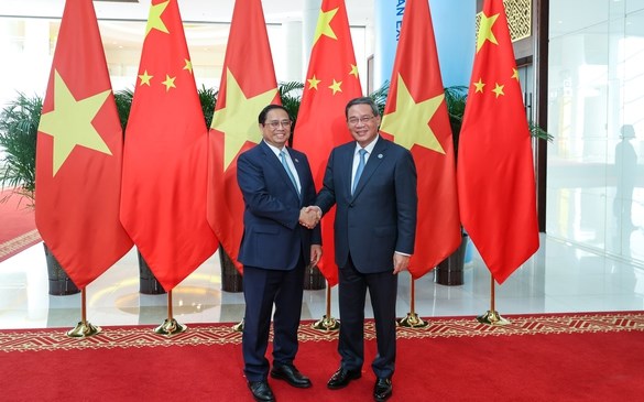 Thủ tướng Phạm Minh Chính hội đàm với Thủ tướng Trung Quốc Lý Cường - Anh 1