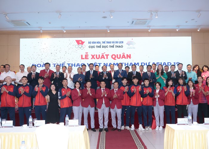 Đoàn Thể thao Việt Nam xuất quân lên đường dự Asian Games 19: Quyết tâm, nỗ lực cao nhất! - Anh 9