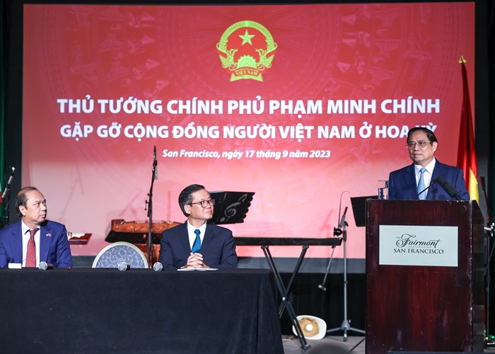 Thủ tướng Phạm Minh Chính gặp mặt bà con cộng đồng người Việt Nam tại Hoa Kỳ - Anh 1