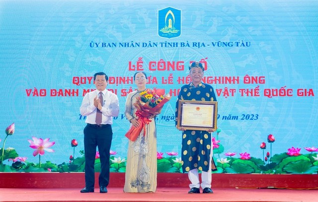 Lễ hội Nghinh Ông Thắng Tam là Di sản văn hóa phi vật thể quốc gia - Anh 1