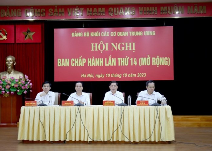 Hội nghị Ban Chấp hành Đảng bộ Khối các cơ quan Trung ương lần thứ 14 (mở rộng) - Anh 1