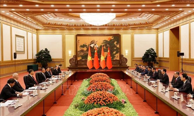 Chủ tịch nước Võ Văn Thưởng hội kiến Tổng Bí thư, Chủ tịch Trung Quốc Tập Cận Bình - Anh 2