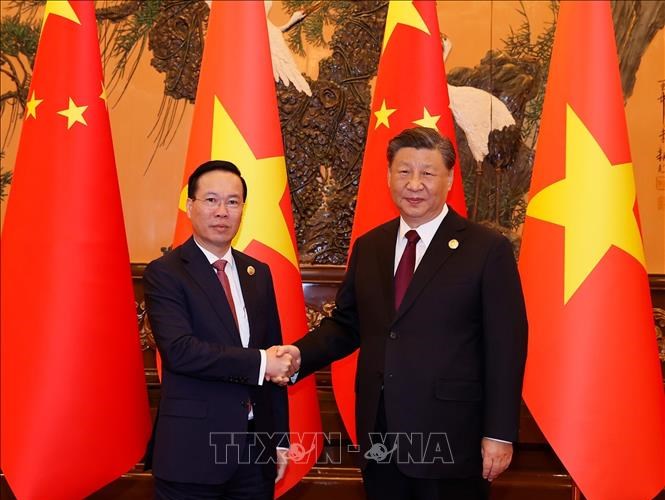 Chủ tịch nước Võ Văn Thưởng hội kiến Tổng Bí thư, Chủ tịch Trung Quốc Tập Cận Bình - Anh 1