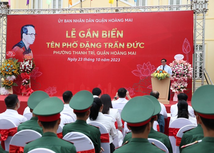 Hà Nội gắn biển phố mang tên Thiếu tướng tình báo Đặng Trần Đức - Anh 2