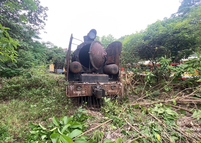 Trưng bày đầu máy xe lửa hơi nước tại Lễ hội Thiết kế sáng tạo Hà Nội 2023 - Anh 2