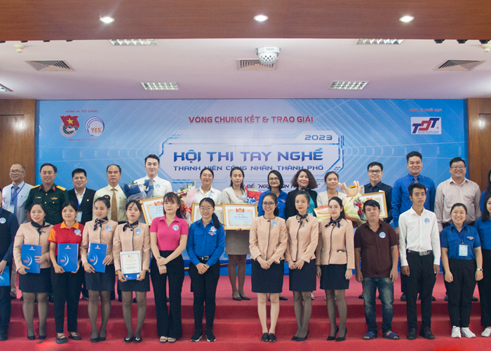 Trao giải Hội thi tay nghề thanh niên công nhân TP.HCM năm 2023 - Anh 1