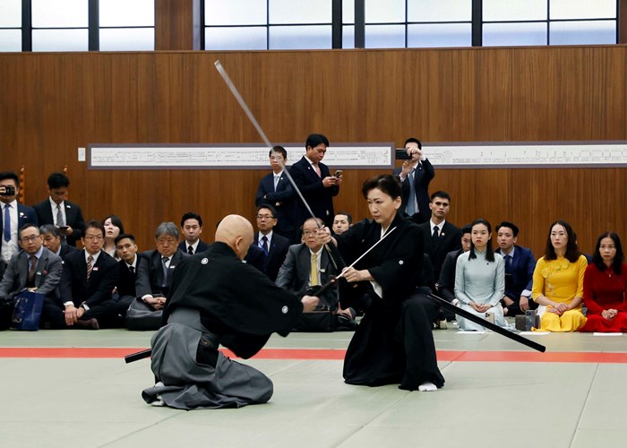 Chủ tịch nước Võ Văn Thưởng dự chương trình giao lưu võ thuật Vovinam Việt Nam và Võ đạo Nhật Bản - Anh 2
