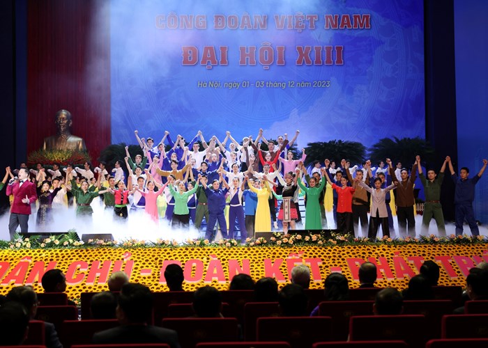 Khai mạc trọng thể Đại hội đại biểu toàn quốc Công đoàn Việt Nam lần thứ XIII - Anh 5