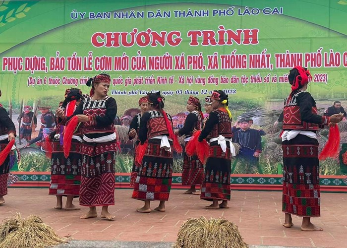 Độc đáo Tết mừng cơm mới của người Xá Phó - Anh 3