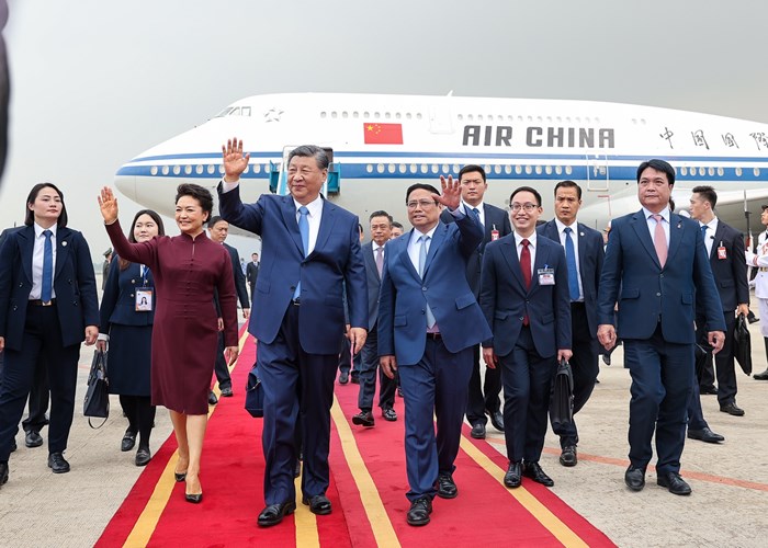 Thủ tướng Phạm Minh Chính đón Tổng Bí thư, Chủ tịch nước Trung Quốc Tập Cận Bình - Anh 3