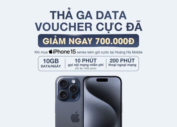 Tận hưởng data tốc độ cao lên tới 10 Gbps/ngày đi kèm ưu đãi cực sâu khi mua iPhone 15 series - Anh 1