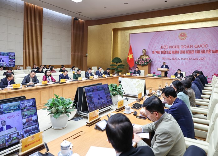 Thủ tướng chủ trì Hội nghị toàn quốc về phát triển các ngành công nghiệp văn hóa Việt Nam - Anh 5
