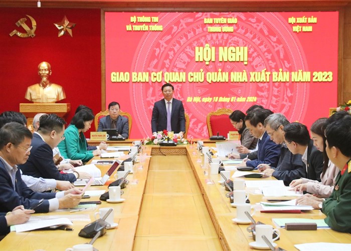 Hội nghị giao ban cơ quan chủ quản nhà xuất bản năm 2023 - Anh 1