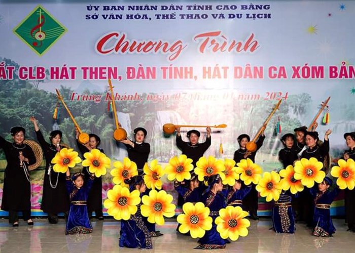 Ra mắt CLB hát Then, đàn Tính, hát dân ca xóm Bản Giốc - Anh 1