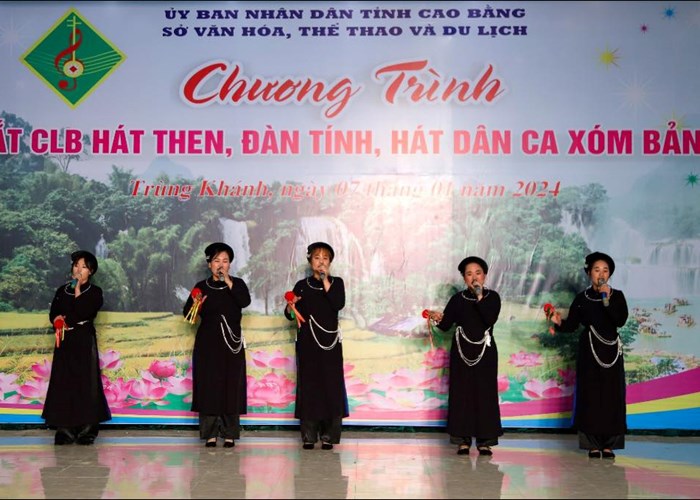 Ra mắt CLB hát Then, đàn Tính, hát dân ca xóm Bản Giốc - Anh 2