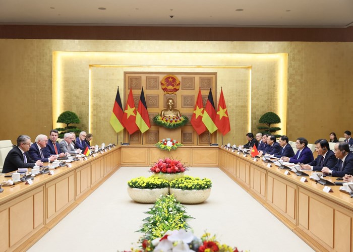 Thủ tướng Phạm Minh Chính hội kiến Tổng thống Cộng hòa Liên bang Đức - Anh 2