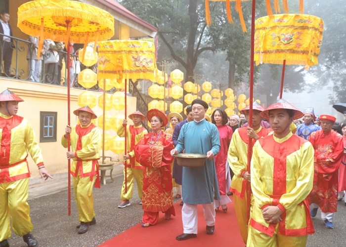 Thả cá chép, dựng cây nêu đón Tết tại Hoàng thành Thăng Long - Anh 3